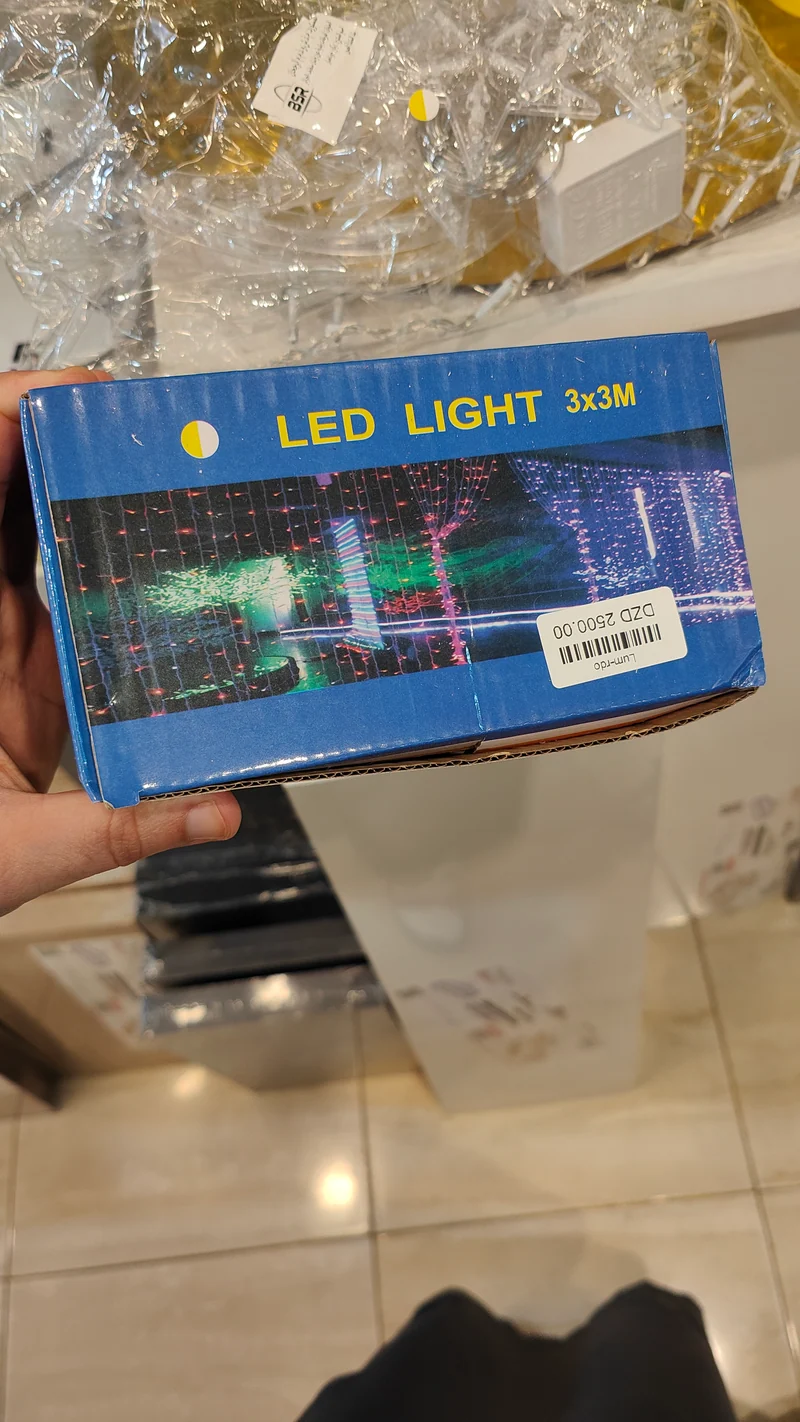 ستارة إضاءة LED ديكورية – 3×3 متر