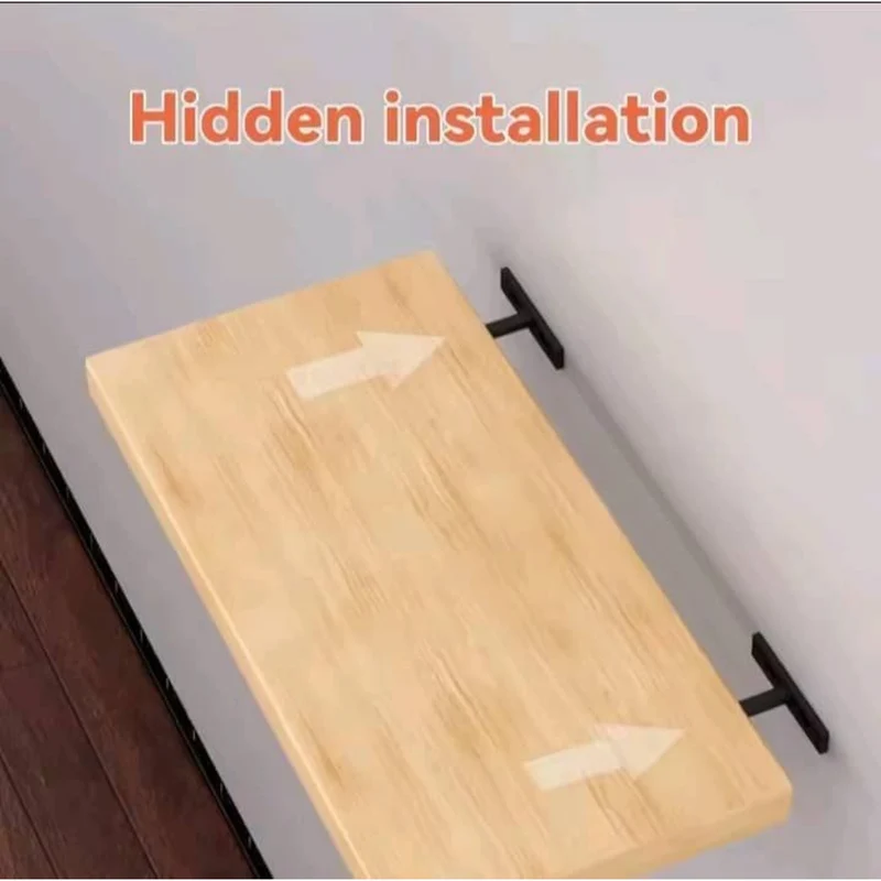 أرفف جدارية عائمة MDF – 5 ألوان – 4 مقاسات