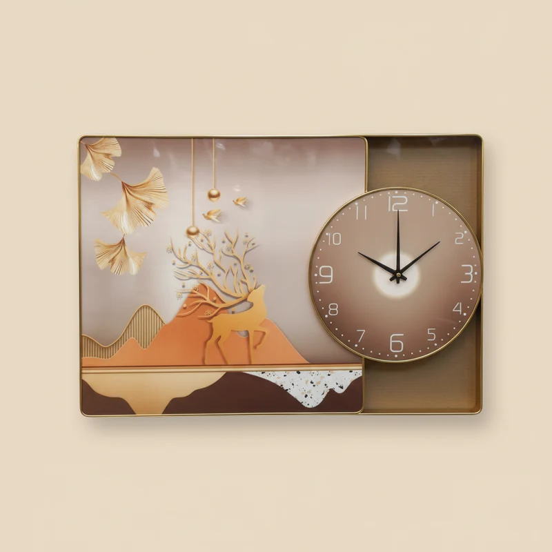 ساعة حائط بإطار – 3 تصاميم