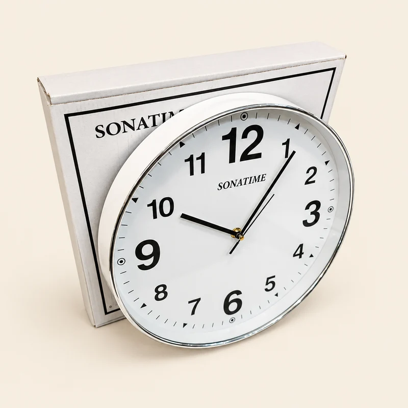ساعة حائط كلاسيكية – 32 سم – 5 ألوان