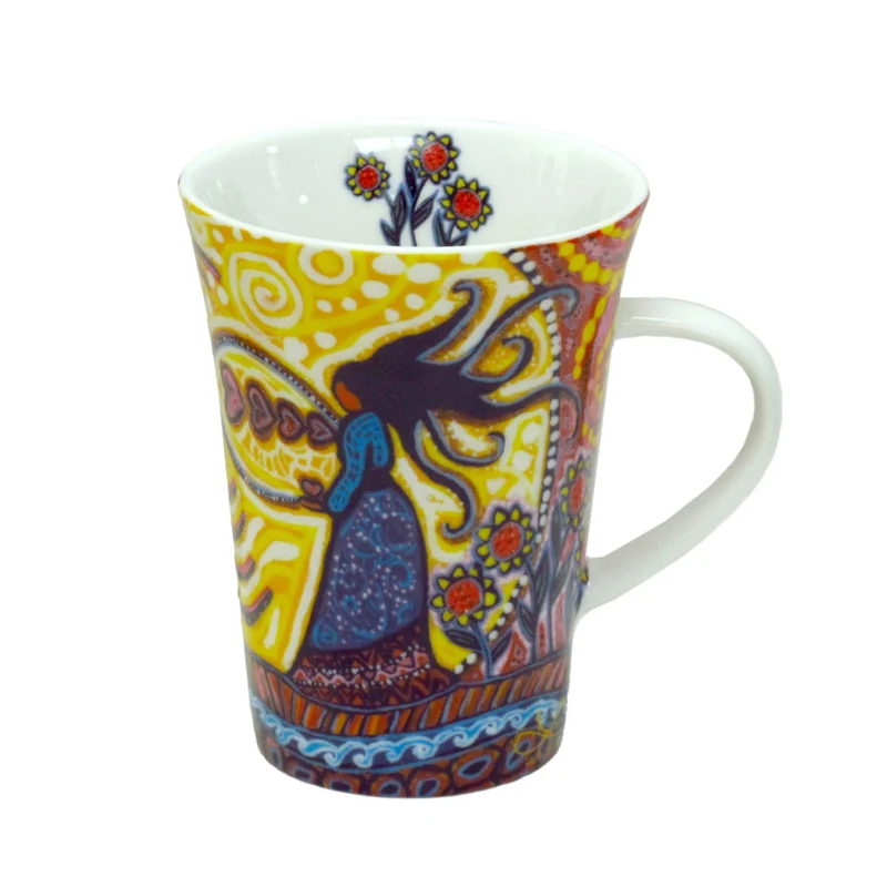 "Infinity Love" Porcelain Mug - 10 oz by Métis Artist, Leah Dorion