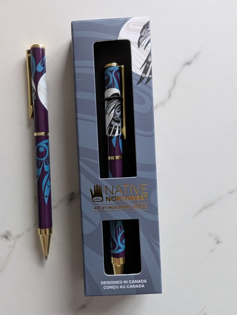 Raven Moon Ballpoint Pen by Allan Weir
