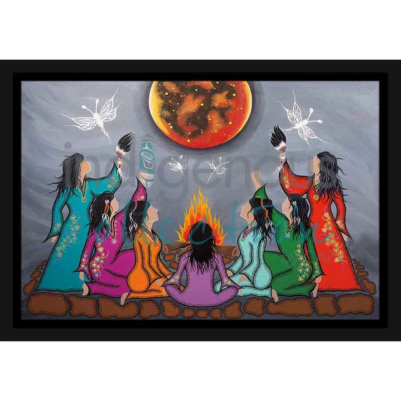 We Will See You Again Wall Art by Indigenous artist, Tracey Metallic
