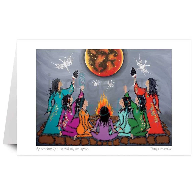 We Will See You Again Wall Art by Indigenous artist, Tracey Metallic