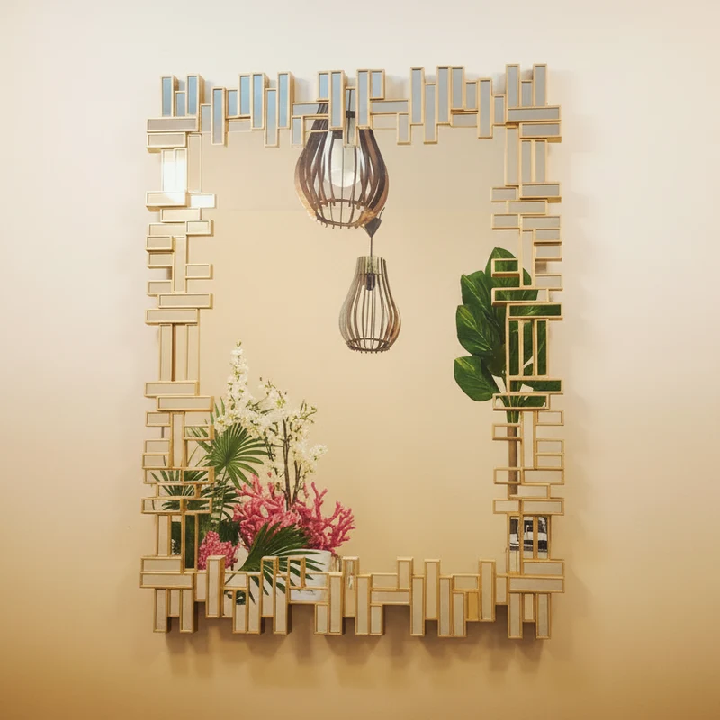 مرآة حائط فاخرة كبيرة – تصميم حديث