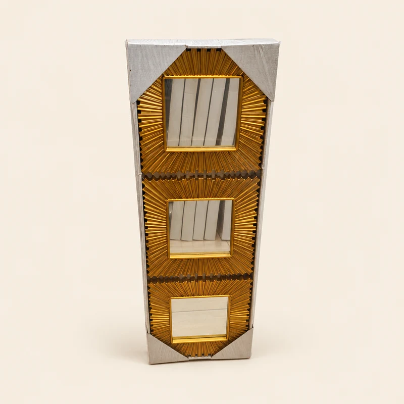 مرآة حائط 3 قطع – ديكور عصري فريد