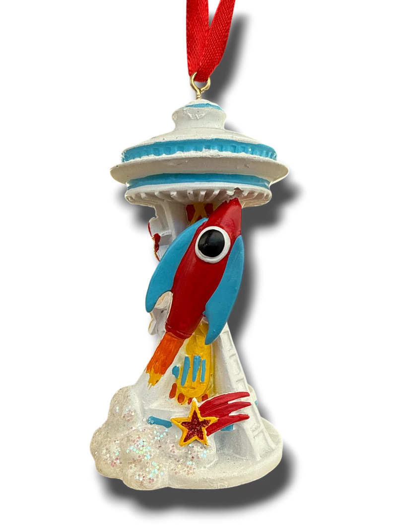 Rocket Blast Off Ornament