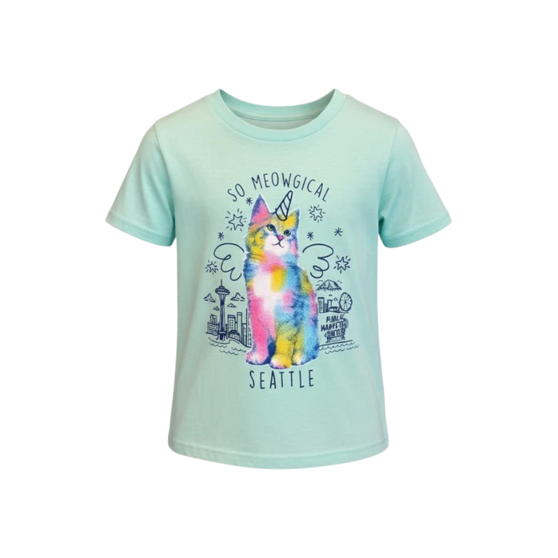 Youth Meowgical Seattle Tee Shirt