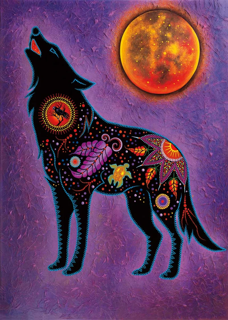 Fire Within Wall Art by Indigenous artist, Tracey Metallic