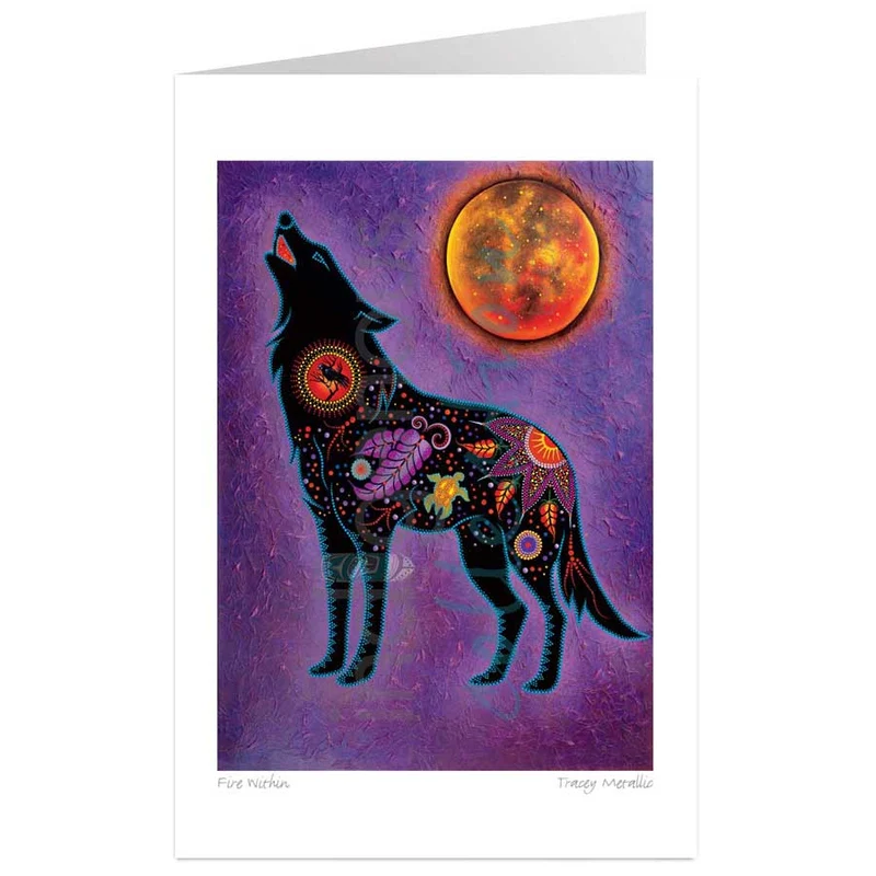 Fire Within Wall Art by Indigenous artist, Tracey Metallic