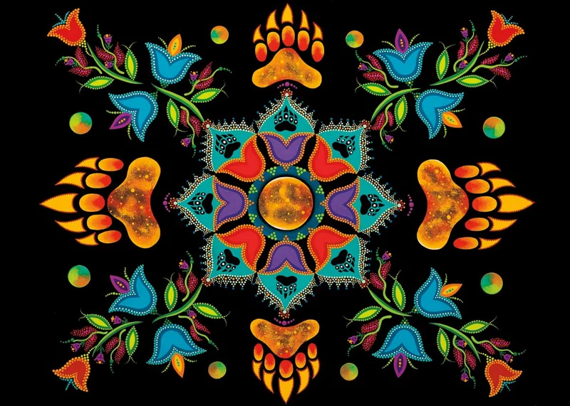 Revelation Wall Art by Indigenous artist, Tracey Metallic