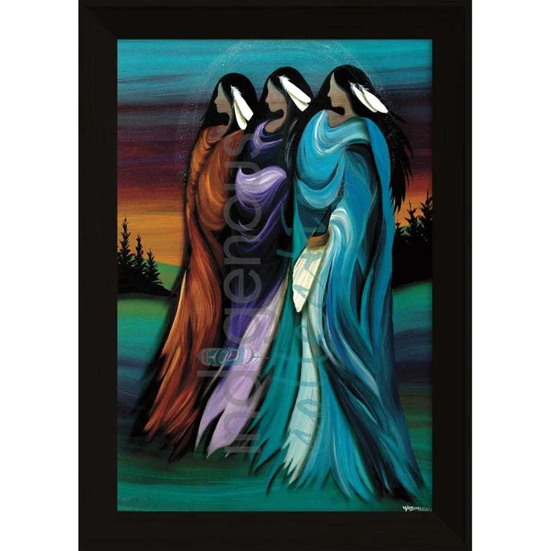 "Three Sisters" Wall Art by Cree artist Betty Albert