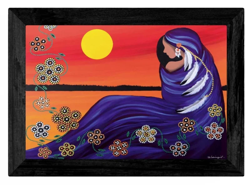 "Evening Sun Woman" Wall Art by Cree artist Betty Albert