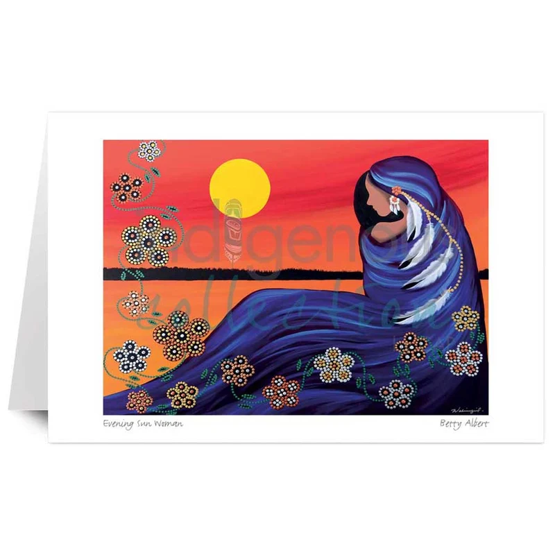 "Evening Sun Woman" Wall Art by Cree artist Betty Albert