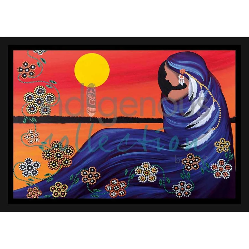 "Evening Sun Woman" Wall Art by Cree artist Betty Albert