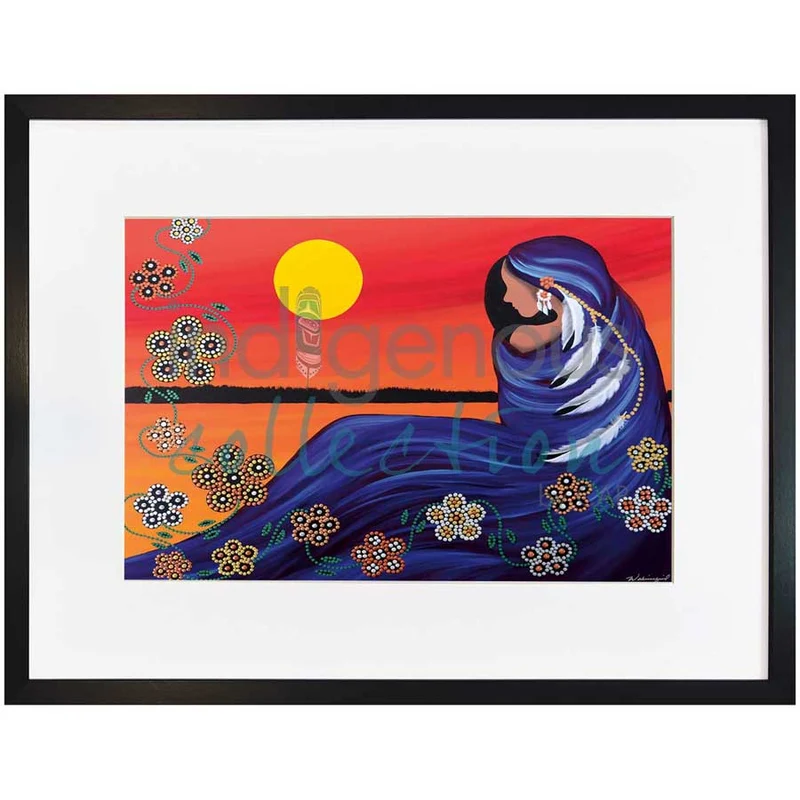 "Evening Sun Woman" Wall Art by Cree artist Betty Albert