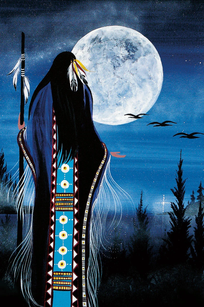 Evening Star Woman Wall Art by Cree artist Betty Albert