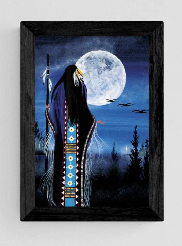Evening Star Woman Wall Art by Cree artist Betty Albert