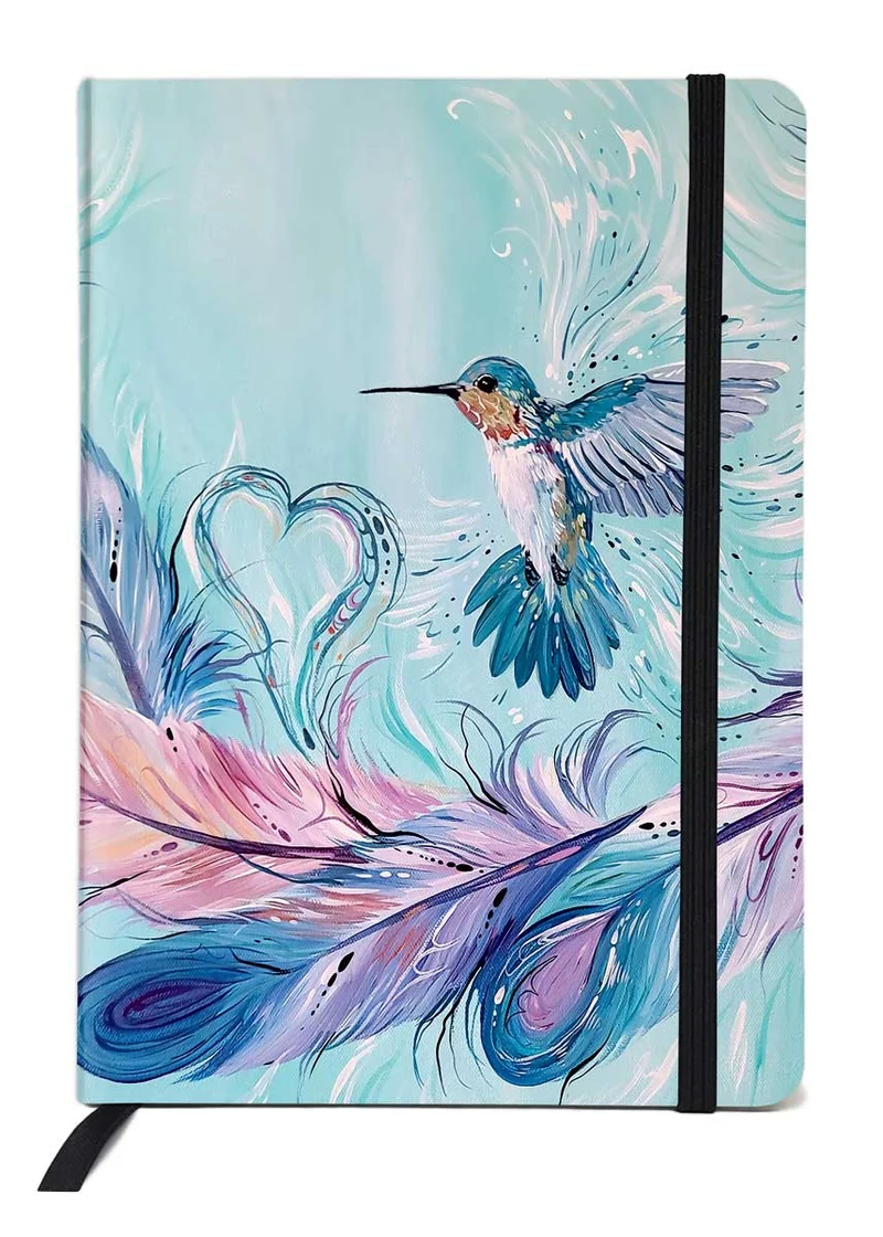 "Hummingbird Feathers" Journal by Métis artist, Carla Joseph