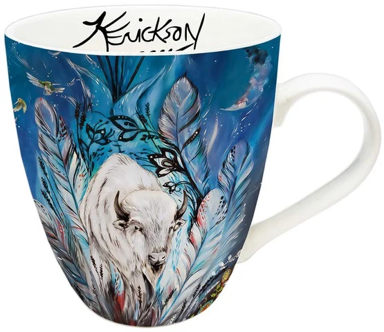 "Spirit Buffalo" 18 oz mug by Metis artist, Karen Erickson