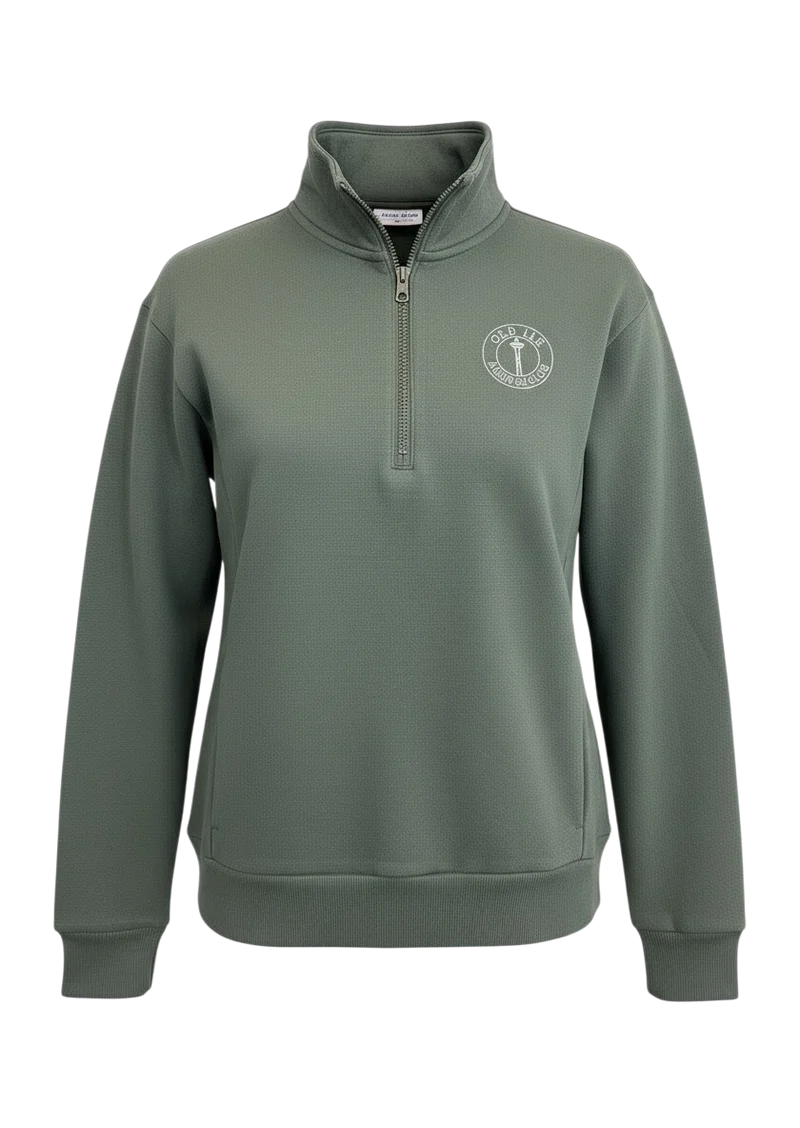 Space Needle Mountain Quarter Zip Sweatshirt