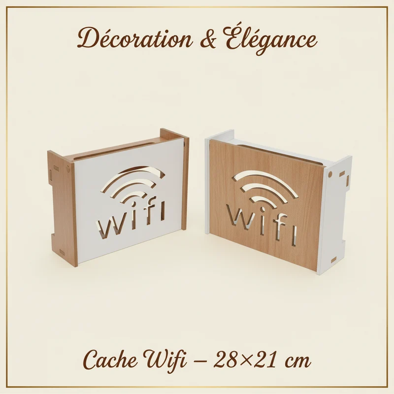 غطاء راوتر WiFi ديكوري – 28×21 سم – تصميمين