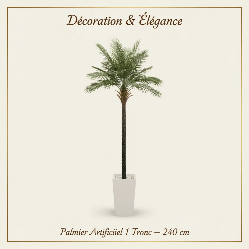 نخلة اصطناعية – جذع واحد طويل – 240 سم