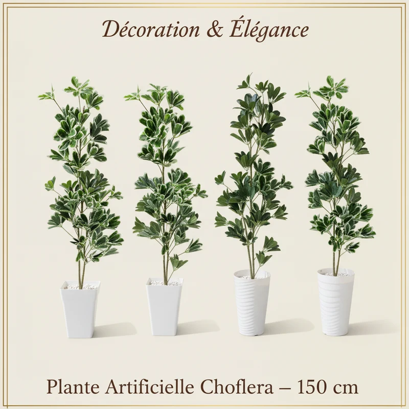 شجرة Schefflera اصطناعية – 150 سم – هدية مثالية للصالون