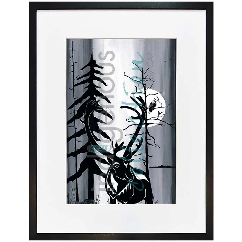 Caribou by Kwakwaka’wakw and French Canadian artist, Diane Levesque