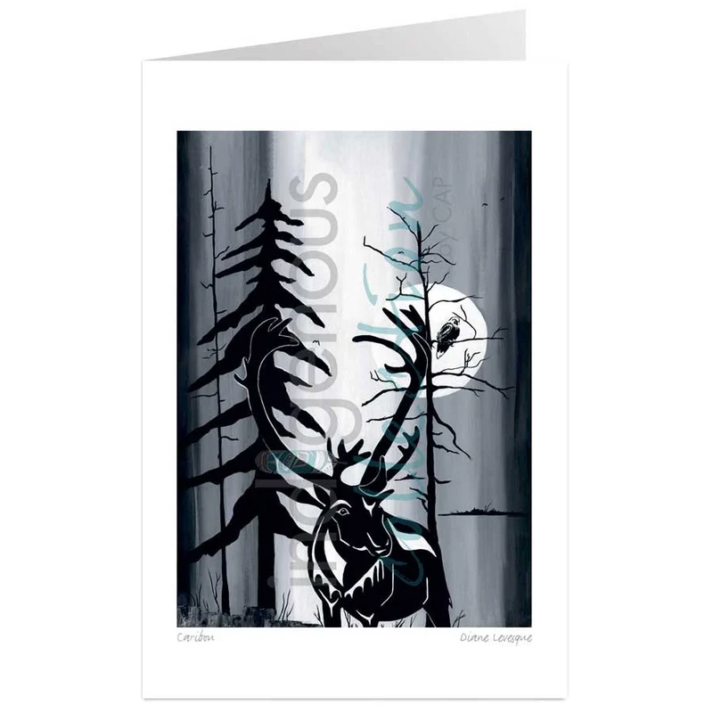 Caribou by Kwakwaka’wakw and French Canadian artist, Diane Levesque