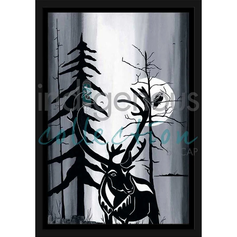 Caribou by Kwakwaka’wakw and French Canadian artist, Diane Levesque