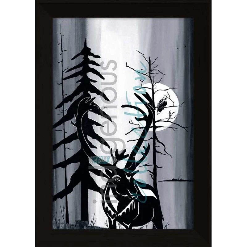 Caribou by Kwakwaka’wakw and French Canadian artist, Diane Levesque