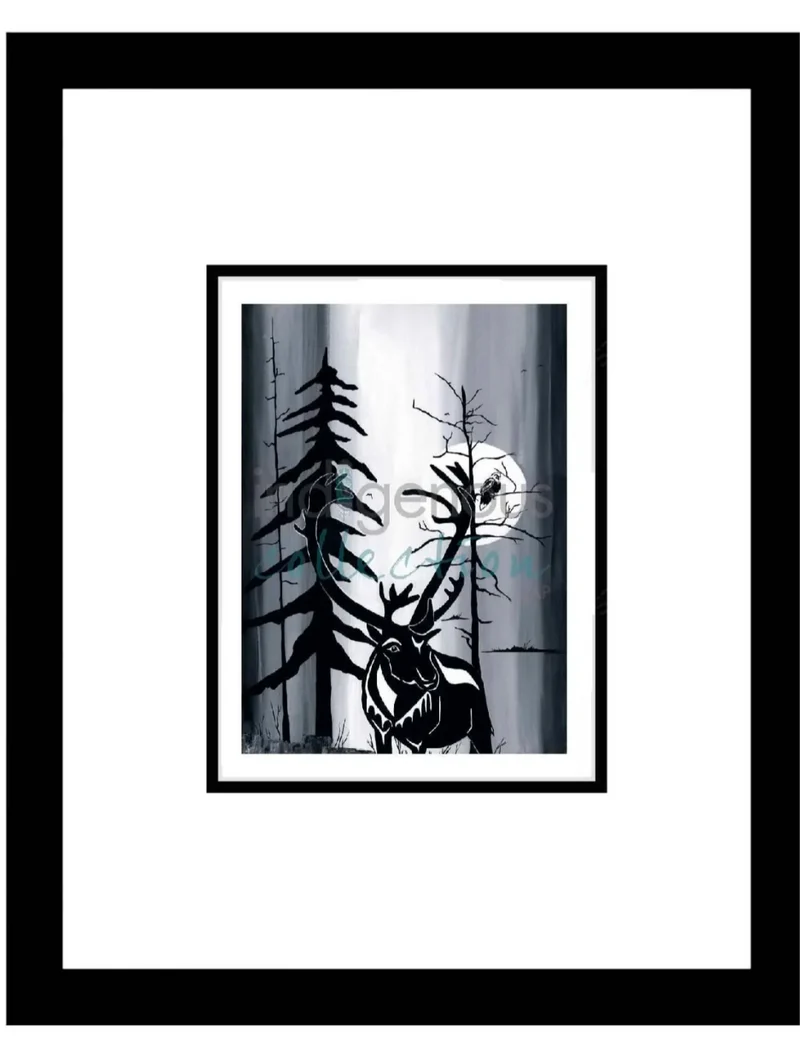 Caribou by Kwakwaka’wakw and French Canadian artist, Diane Levesque