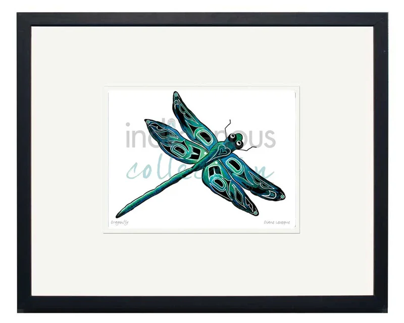 Dragonfly by Kwakwaka’wakw and French Canadian artist, Diane Levesque