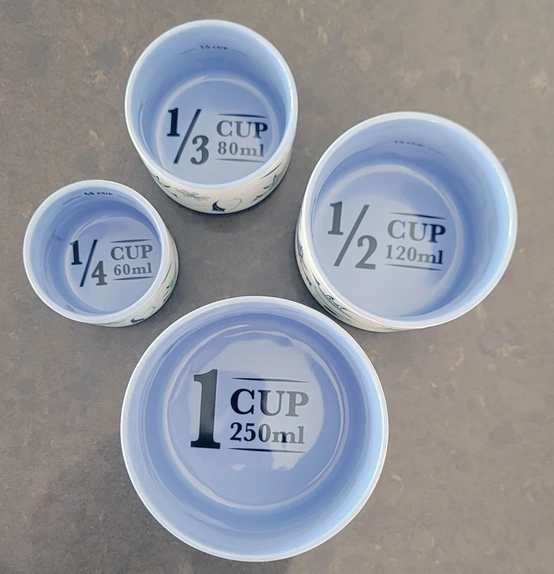 Measuring / Condiment cup set - Hummingbirds by Native artist, Nicole La Rock