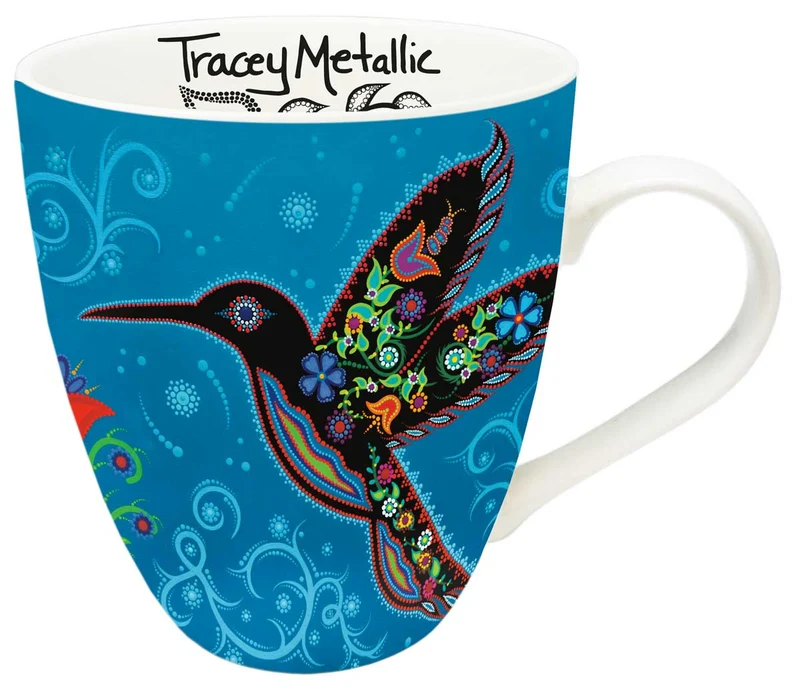 "Eternity" Mug featuring artwork of Indigenous Artist Tracey Metallic