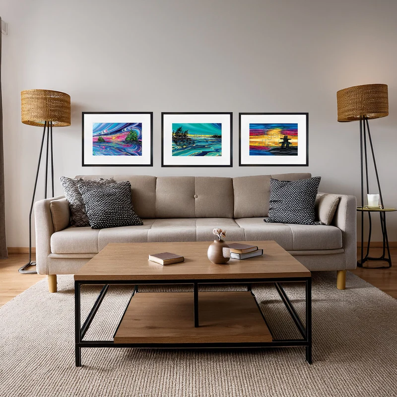 Reflect and Grow With Love Wall Art by Shawna Boulette Grapentine | Indigenous Art Print Canada