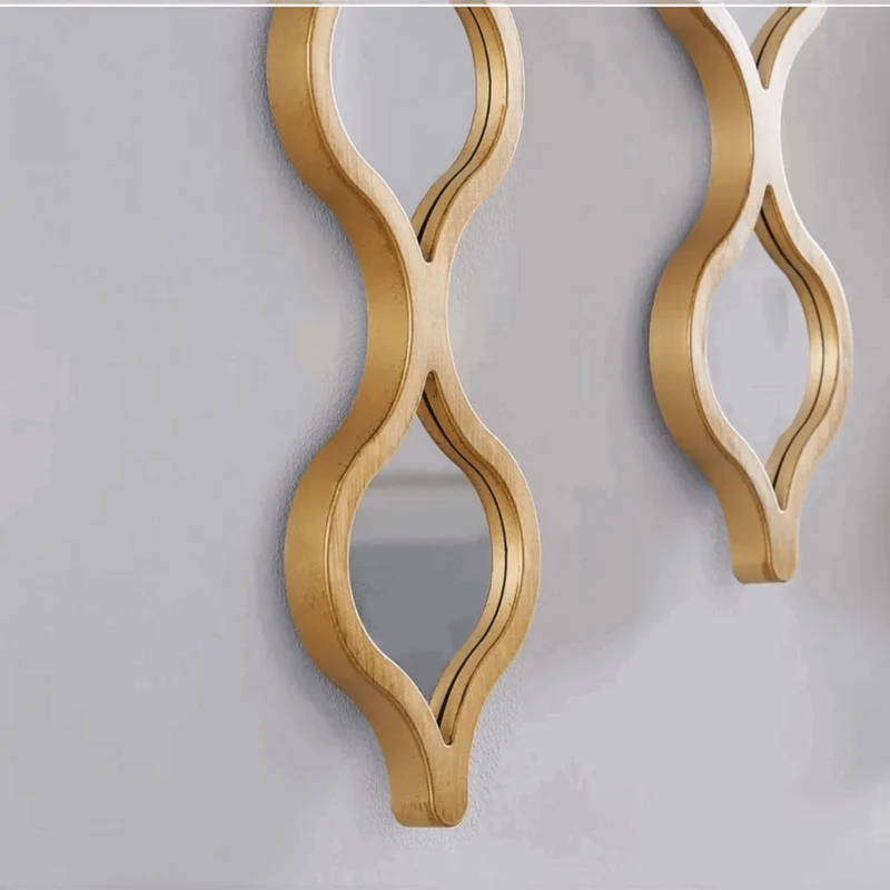 مرايا ديكور حائط 90×30 سم - تصميم شرقي أنيق -