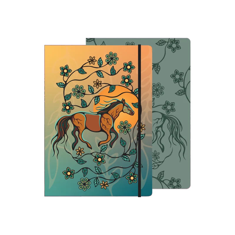 192 page Journal - Horse (Bebezhigooganzhii) artwork by Storm Angeconeb