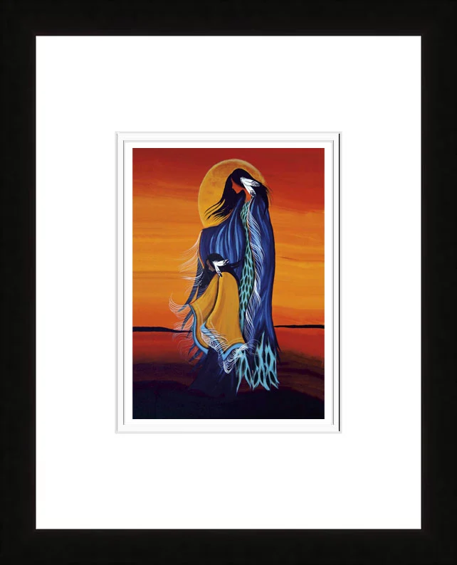Mother and Daughter Wall Art by Cree artist Betty Albert