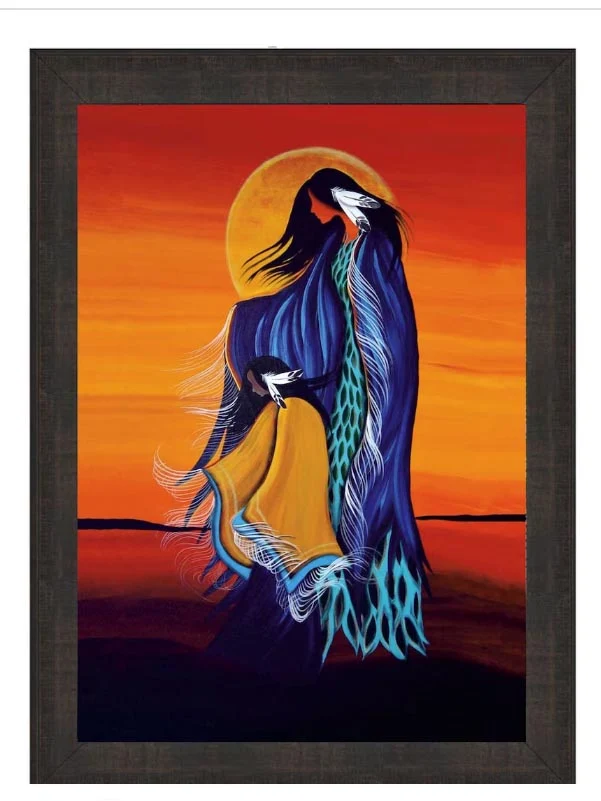 Mother and Daughter Wall Art by Cree artist Betty Albert
