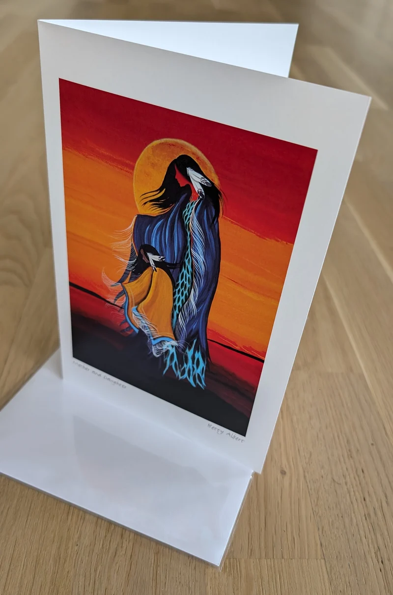 Mother and Daughter Wall Art by Cree artist Betty Albert