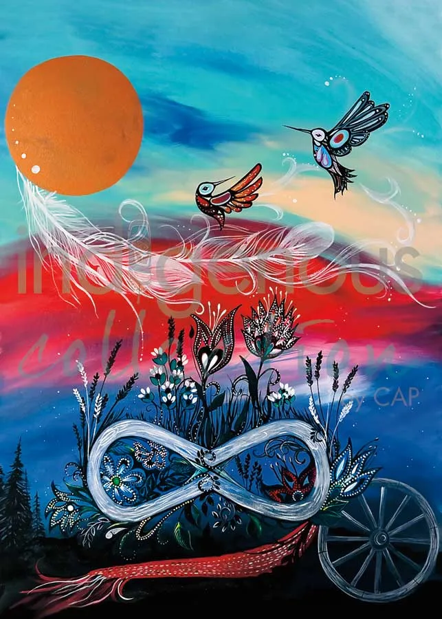 Metis Pride Framed Art by Karen Erickson