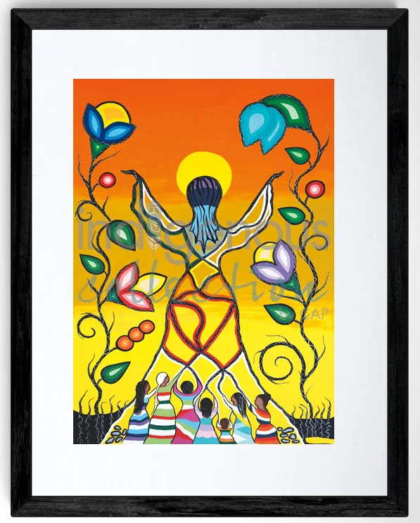 Women Rising with Grandmothers Wall Art by Indigenous artist, Dawn Chartrand