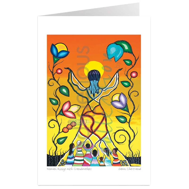Women Rising with Grandmothers Wall Art by Indigenous artist, Dawn Chartrand