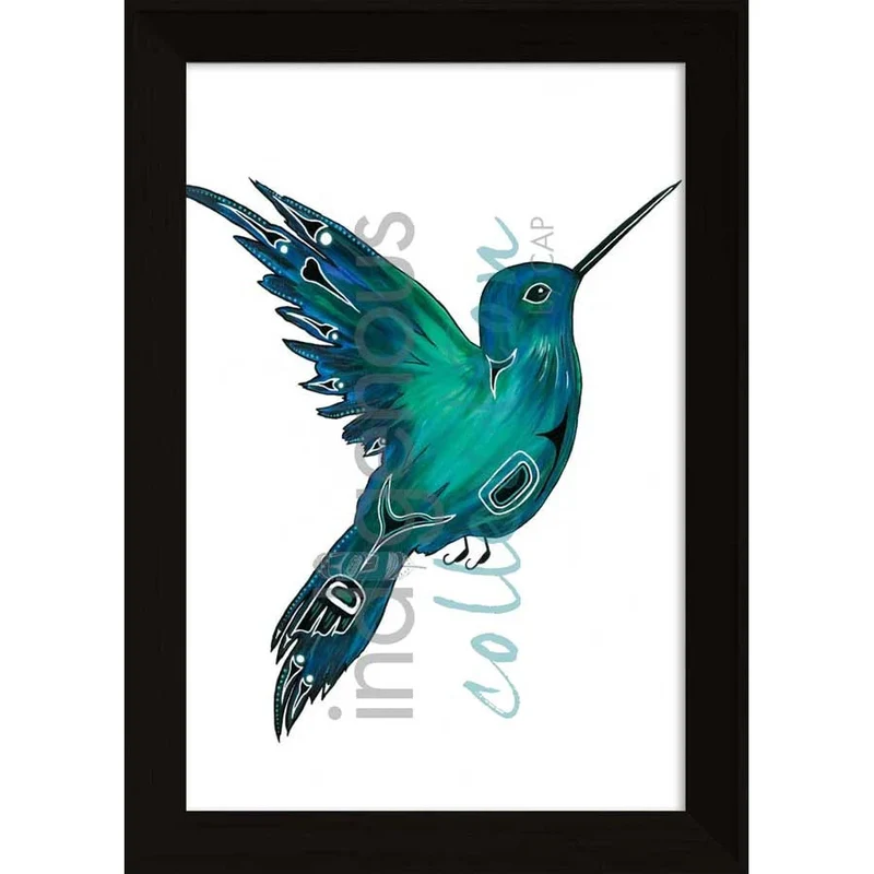 Hummingbird by Kwakwaka’wakw and French Canadian artist, Diane Levesque