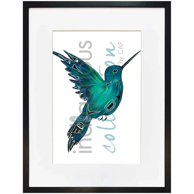 Hummingbird by Kwakwaka’wakw and French Canadian artist, Diane Levesque