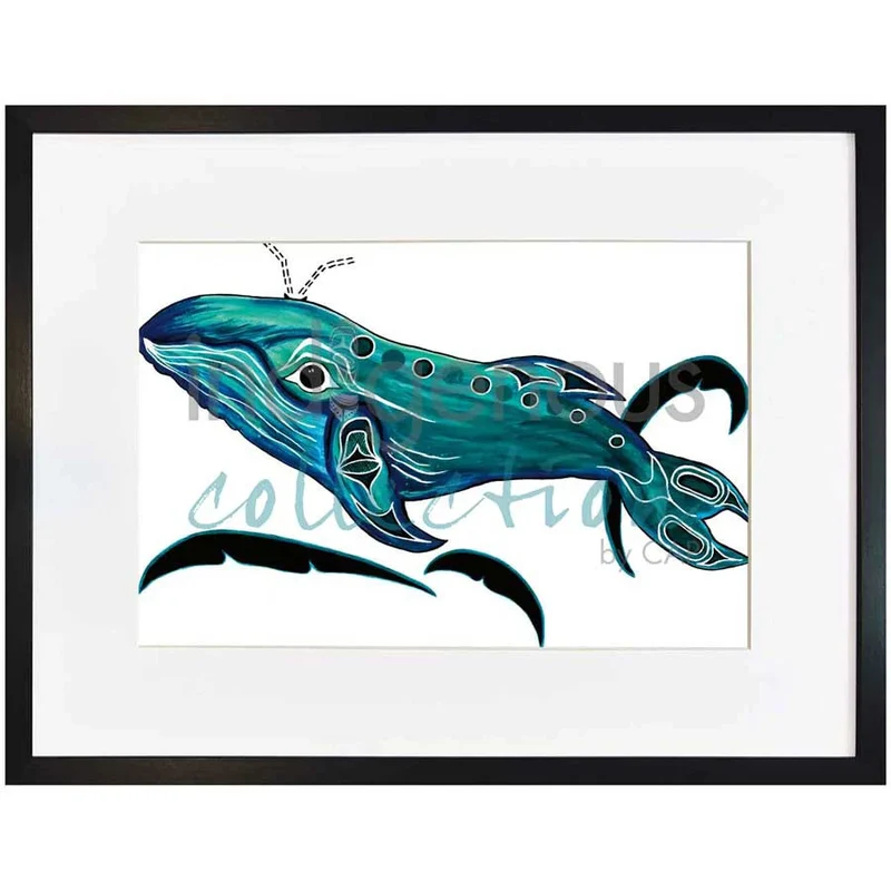 Whale by Kwakwaka’wakw and French Canadian artist, Diane Levesque