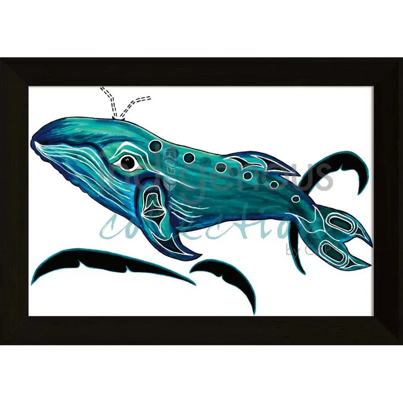 Whale by Kwakwaka’wakw and French Canadian artist, Diane Levesque