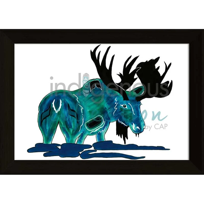 Moose by Kwakwaka’wakw and French Canadian artist, Diane Levesque